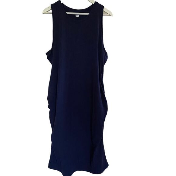 Old Navy Maternity Plus size sun dress XXL Navy Blue - Picture 1 of 7